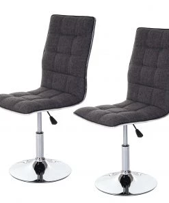 Esszimmerstuhl HWC-C41 (2er Set) - Grau