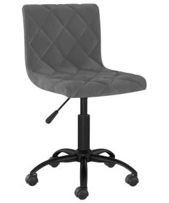 VidaXL Bürostuhl Drehbar Samt - Schwarz