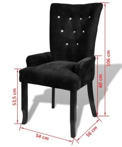 VidaXL Sessel Samt - vidaXL Sessel Schwarz Samt -Deutschland Stühle Verkaufs-Shop 1bf692e5b5854245b39aa6e4932b05b6