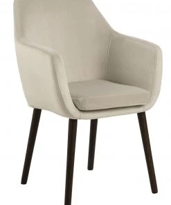 Ebuy24 Nora Esszimmerstuhl - Eiche Schwarzbraun Dekor - Höhe: 84 cm