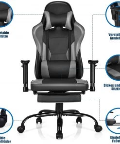 Costway Gaming Stuhl Drehstuhl 9 Costway Gaming Stuhl Drehstuhl -Deutschland Stühle Verkaufs-Shop 1f3b74411ce54ffca21a06d06b872105