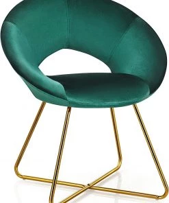 Costway Polstersessel mit Metallbeinen