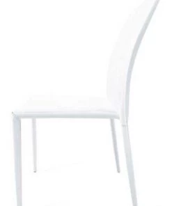 Dmora Moderner Stuhl aus Metall und PVC