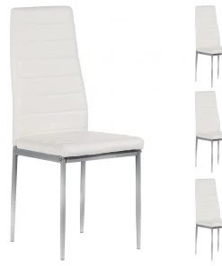 IDIMEX Esszimmerstuhl NATHALIE (4er-Set) - Weiß