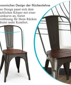 Costway 4er Set Esszimmerstuhl Bistrostuhl -Deutschland Stühle Verkaufs-Shop 2bc179a89d4a4db392eadf749348fcb6