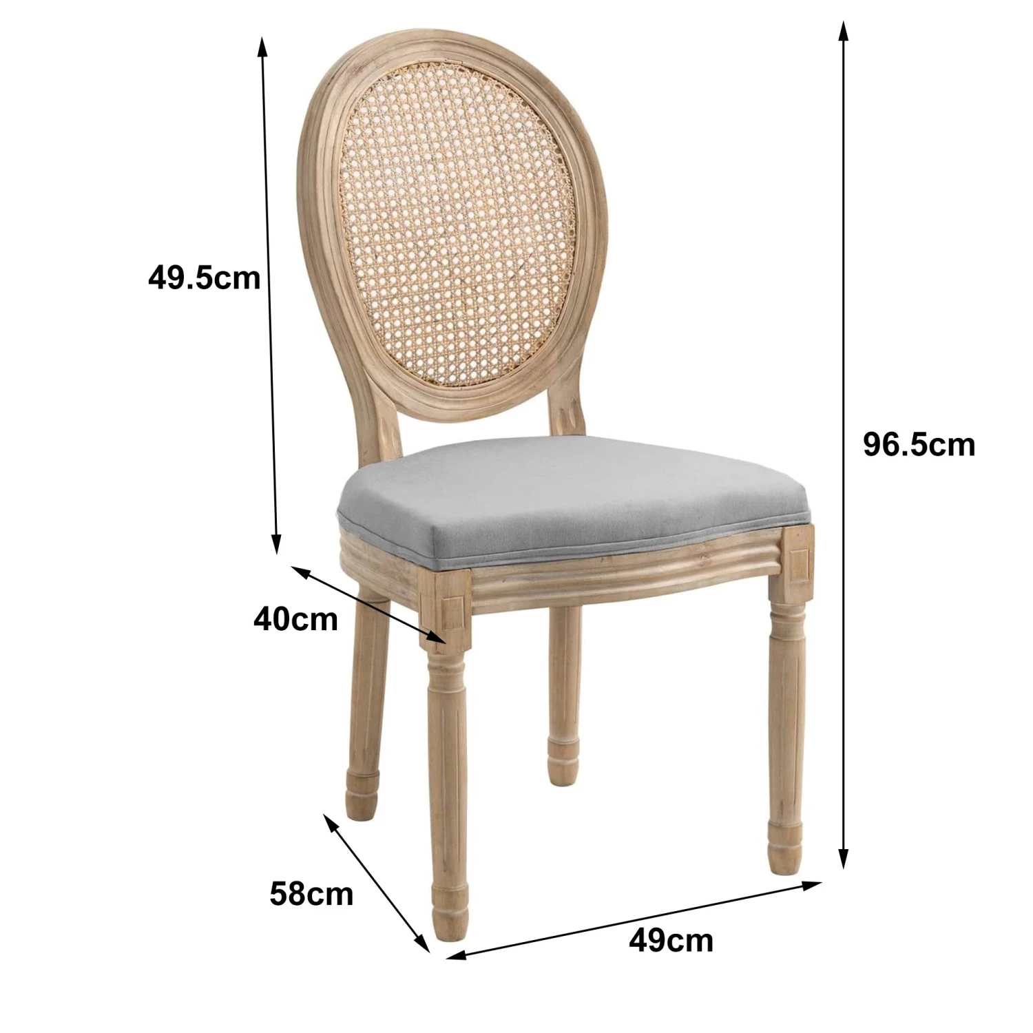 Nordlys Esszimmerstühle (2er Set) RICHELIEU - Platingrau 6 Nordlys Esszimmerstühle (2er Set) RICHELIEU - Platingrau – Bild 6