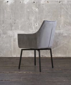 KAWOLA Stuhl CALI Velvet - Grau - Schwarz -Deutschland Stühle Verkaufs-Shop 2f07ac221a5047dcb70043feeabe40eb