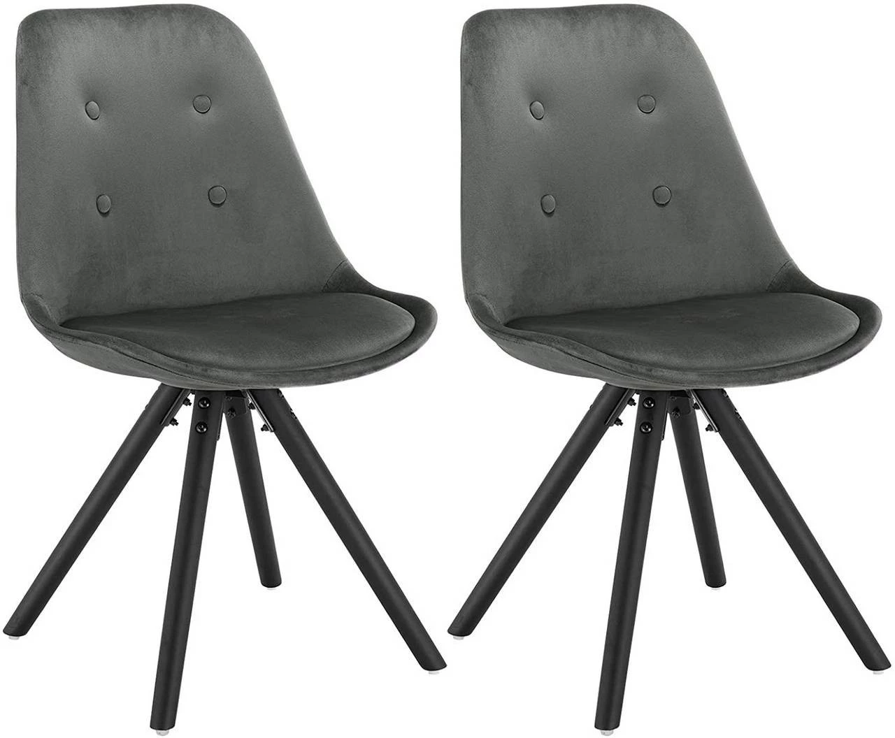 Woltu Esszimmerstuhl Angelina (2er Set) - Grau 1 Woltu Esszimmerstuhl Angelina (2er Set) - Grau