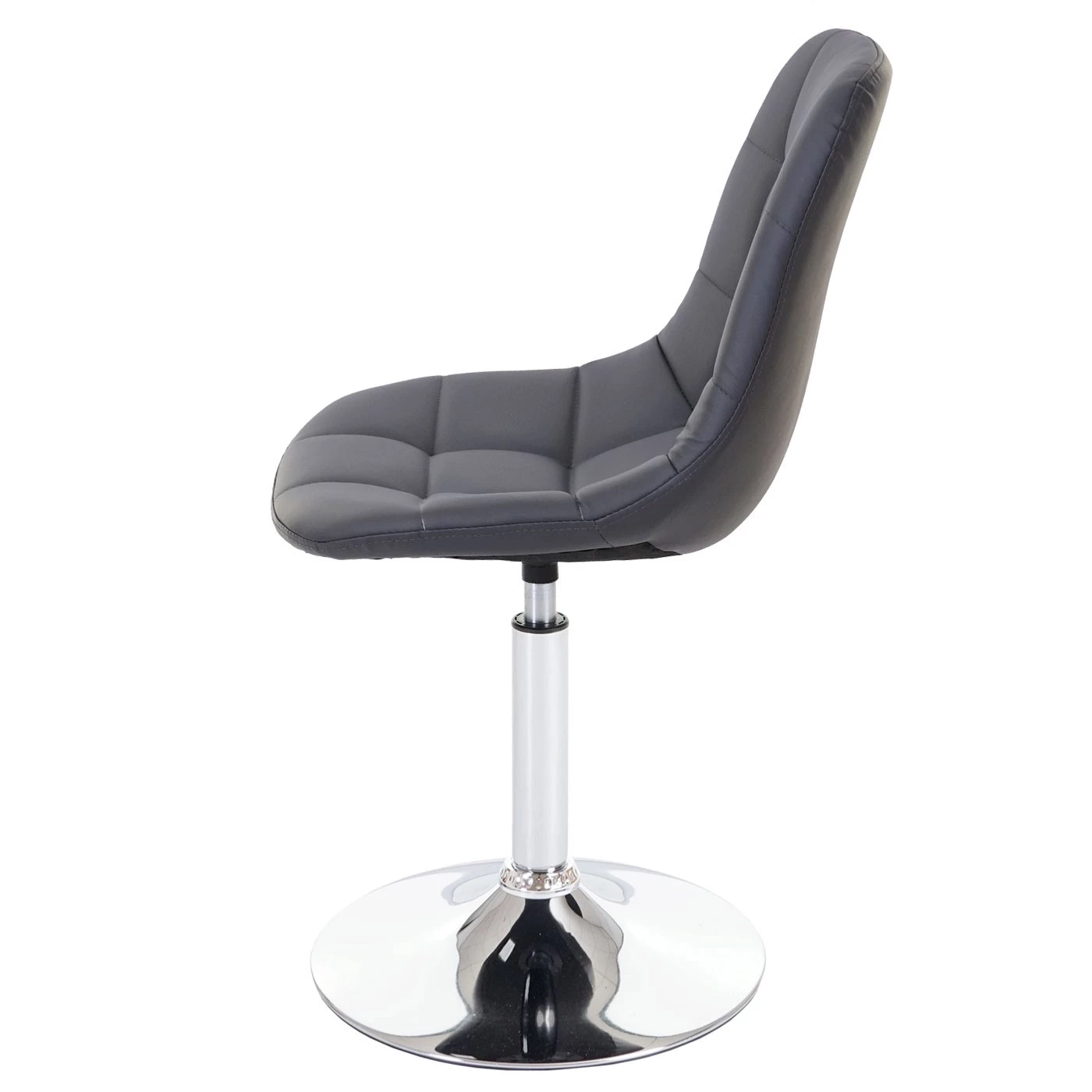 Esszimmerstuhl HWC-A60 - Grau - Kunstleder - Metall 2 Esszimmerstuhl HWC-A60 - Grau - Kunstleder - Metall – Bild 2