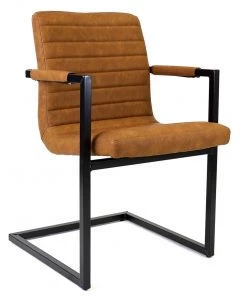 Dimehouse Rodney Esszimmerstuhl Industrial Cognac - Bruut