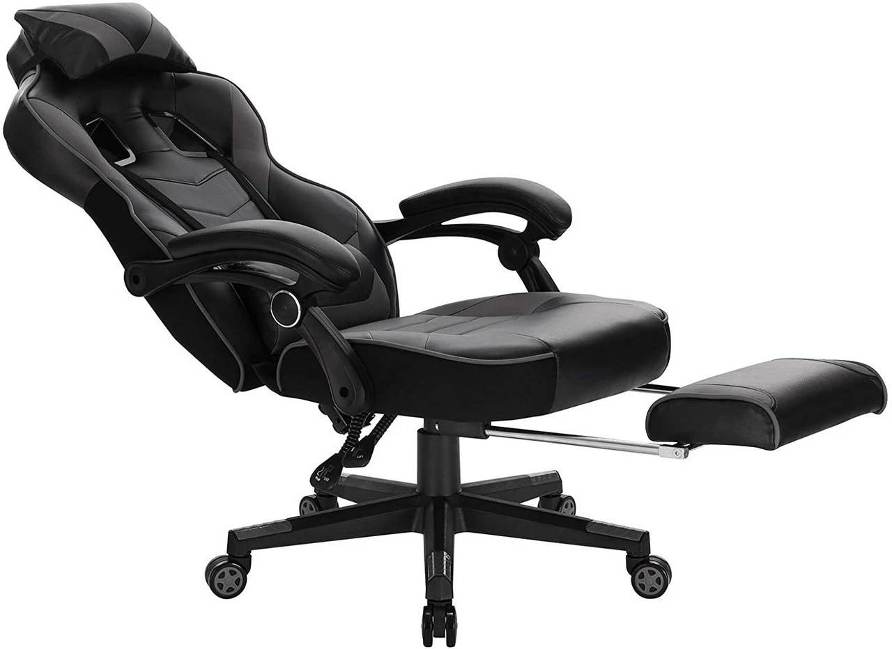 Woltu Gaming Stuhl Andreas - Schwarz - Grau 3 Woltu Gaming Stuhl Andreas - Schwarz - Grau – Bild 3