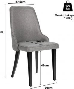 Costway 2er Set gepolsterte Esszimmerstühle -Deutschland Stühle Verkaufs-Shop 33041e1481494c0e908294b9c7311352