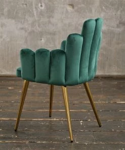 KAWOLA Stuhl FREJA Velvet Fuß gold - Grün -Deutschland Stühle Verkaufs-Shop 3525555d51784d95b535631b6e7a443b