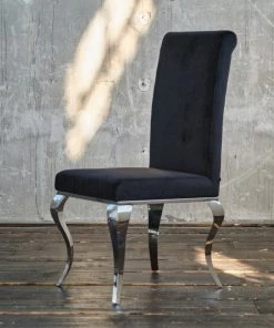 KAWOLA Esszimmerstuhl LEIA Velvet - Schwarz 11 KAWOLA Esszimmerstuhl LEIA Velvet - Schwarz -Deutschland Stühle Verkaufs-Shop 35739e4b04da4831a30ab886556f2975