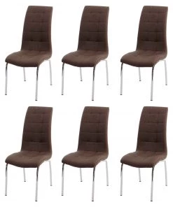 Esszimmerstuhl HWC-F29 (6er Set) - Braun