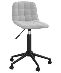 VidaXL Bürostuhl Drehbar Hellgrau Samt