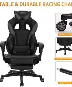 Woltu Gaming Stuhl Andreas - Schwarz - Grau 15 Woltu Gaming Stuhl Andreas - Schwarz - Grau -Deutschland Stühle Verkaufs-Shop 36c6343770a0479d9d7f628bc675e564