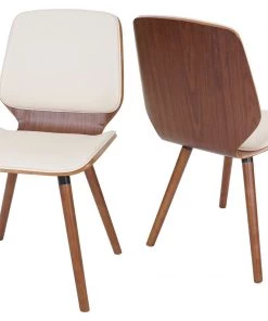 Esszimmerstuhl HWC-B16 (2er Set) - Beige