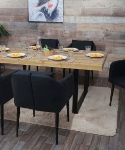 Esszimmerstuhl HWC-H93 (6er Set) - Schwarz - Kunstleder -Deutschland Stühle Verkaufs-Shop 3a9f7044586e4ce28775774d8cc6a30d