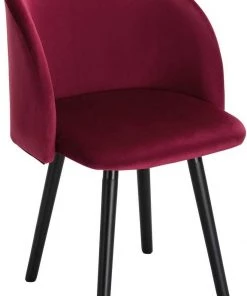 Woltu Esszimmerstuhl Barroso - Rot - Einzelstuhl