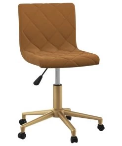 VidaXL Bürostuhl Drehbar Samt - Braun