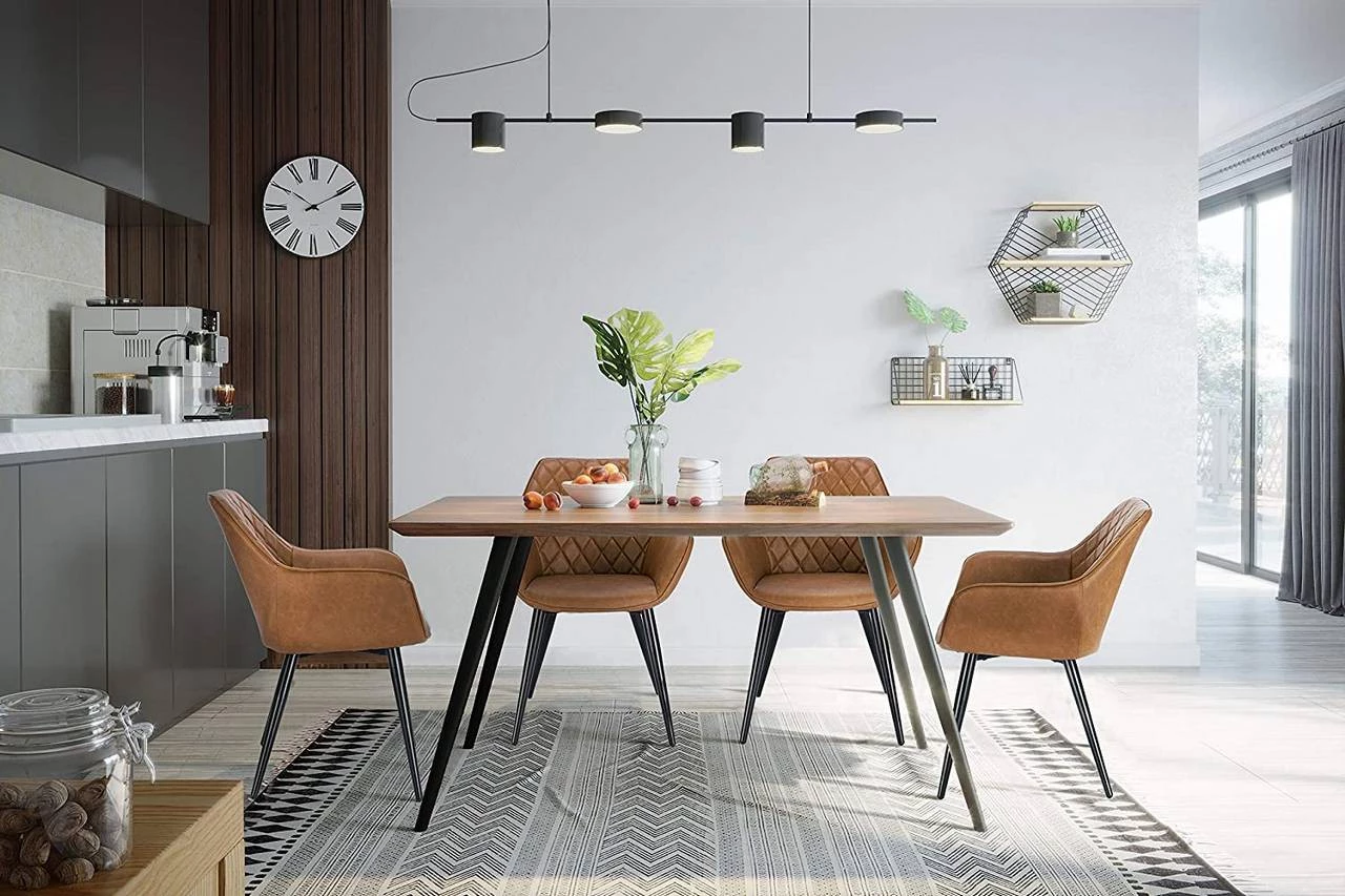 Woltu Esszimmerstuhl Samira - Braun 2 Woltu Esszimmerstuhl Samira - Braun – Bild 2