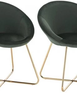 Woltu Esszimmerstuhl Hanna (2er Set) - Grün