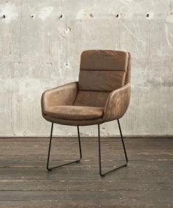 KAWOLA Stuhl VINCE Microfaser Kufenfuß - Braun - Microfaser -Deutschland Stühle Verkaufs-Shop 402bf4109b97473a86dfc6cbdc08bc7d