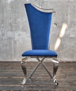 KAWOLA Esszimmerstuhl AMALIA Velvet - Blau -Deutschland Stühle Verkaufs-Shop 428eb93dc7ee4b79ab11ba2ddda04bfe