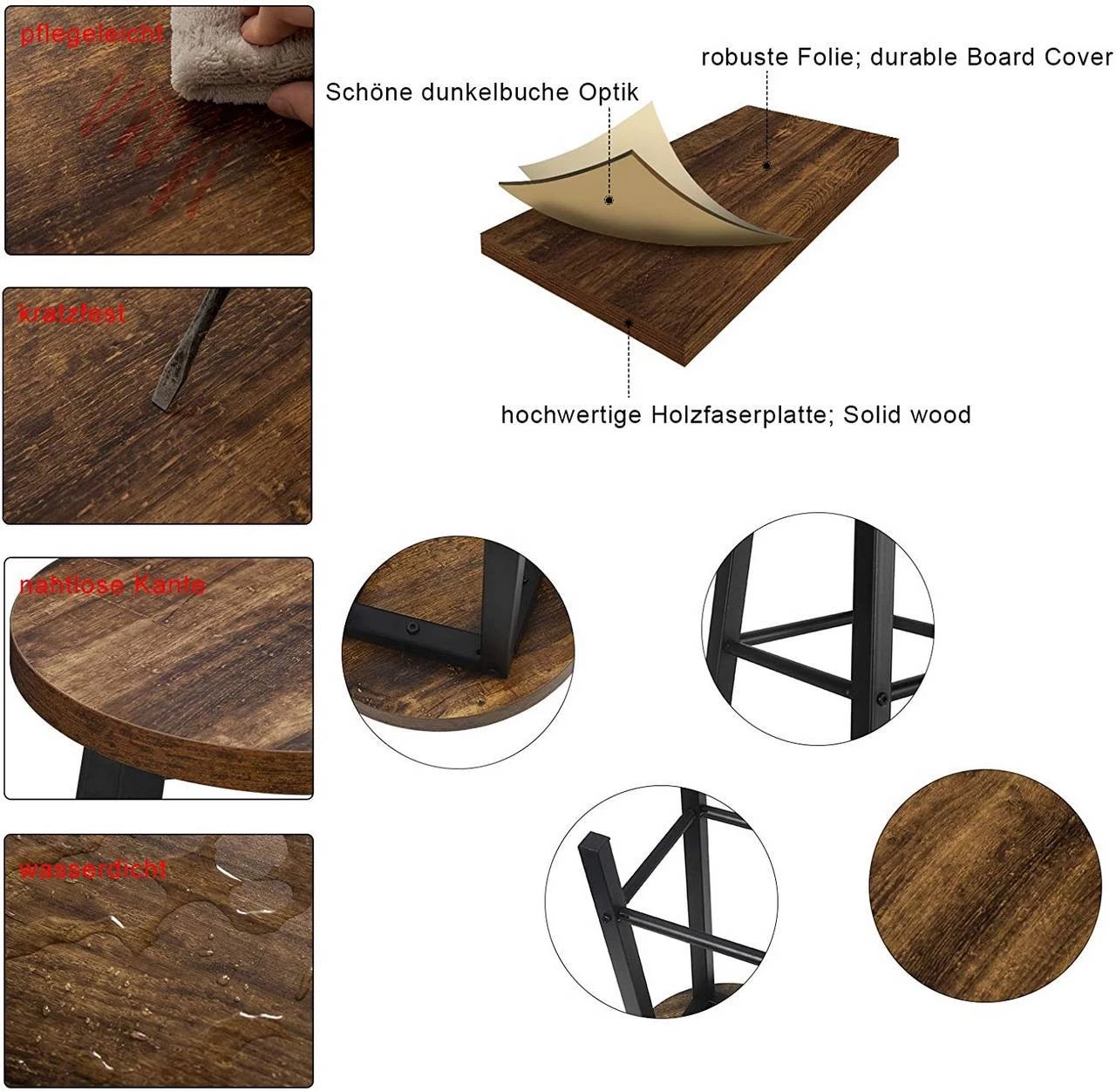 Woltu Esszimmerstuhl Alexandra (2er Set) - Vintage 8 Woltu Esszimmerstuhl Alexandra (2er Set) - Vintage – Bild 8