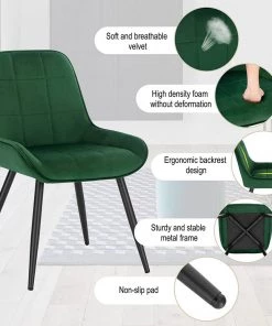 Woltu Esszimmerstuhl Willi (2er Set) - Dunkelgrün -Deutschland Stühle Verkaufs-Shop 43bdc8bac6614875a96cb6da91ad9e2e