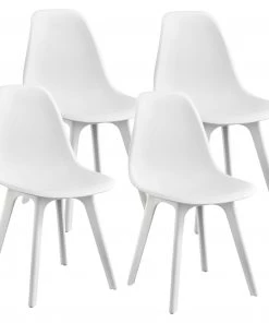 En.casa Esszimmerstuhl Brevik 4er Set - Weiß