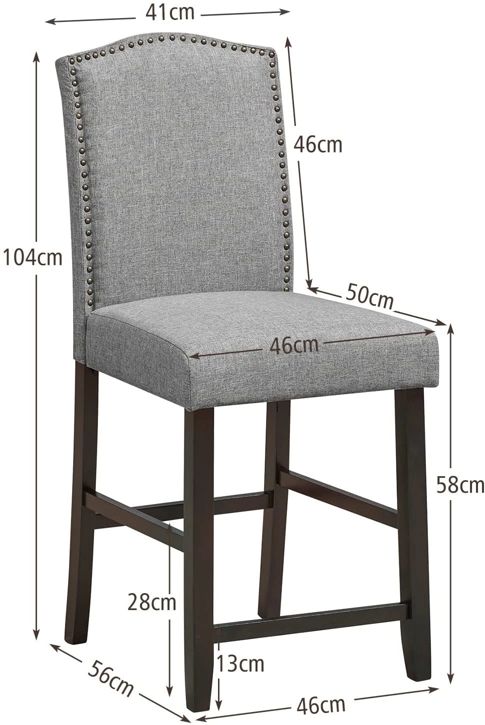 Costway 2er Esszimmerstühle 4 Costway 2er Esszimmerstühle – Bild 4