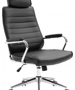 Svita Bürostuhl mit Kopstütze - Schwarz