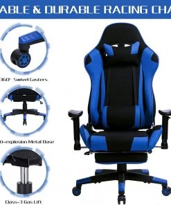 Woltu Gaming Stuhl Roy - Blau -Deutschland Stühle Verkaufs-Shop 48b221772e71412496b24caf5293a94d