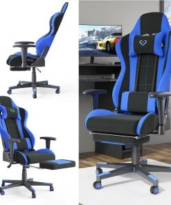 Vicco Gamingstuhl „Alpha“ Schwarz/Blau -Deutschland Stühle Verkaufs-Shop 48ed03416acf4018aadd26cb87672297