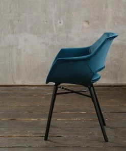 KAWOLA Stuhl Zaja Esszimmerstuhl Velvet - Blau -Deutschland Stühle Verkaufs-Shop 4a2f6a2382e54baba3f2aff0a1c79a31