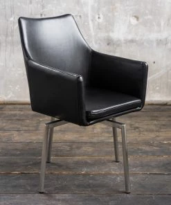 KAWOLA Stuhl CALI Kunstleder Füße Edelstahl - KAWOLA Stuhl Cali Kunstleder schwarz Füße Edelstahl -Deutschland Stühle Verkaufs-Shop 4b4a1d8ba9a64e5c9f1e0daa7455f741