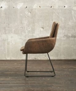 KAWOLA Stuhl VINCE Microfaser Kufenfuß - Braun - Microfaser -Deutschland Stühle Verkaufs-Shop 4b5497b034f6448e800f283fadc88451