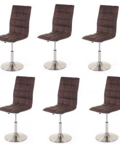 Esszimmerstuhl HWC-C41 (6er Set) - Braun