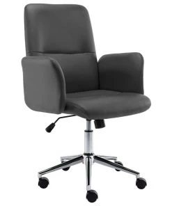 VidaXL Bürostuhl Grau Kunstleder