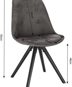 Woltu Esszimmerstuhl Emilie - Anthrazit -Deutschland Stühle Verkaufs-Shop 4e0095ebb0124eb4a8b2d0047a6902fb