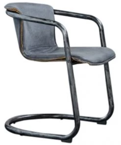 KAWOLA Esszimmerstuhl FILLY Leder - Grau