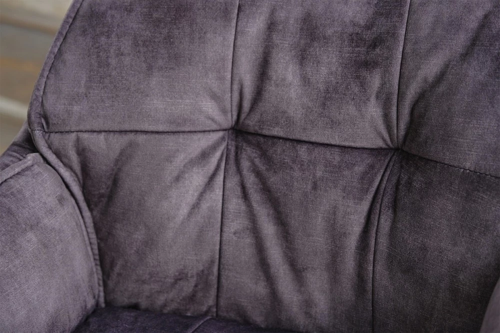 KAWOLA Bürostuhl Schreibtischstuhl TERRY Velvet - Anthrazit 5 KAWOLA Bürostuhl Schreibtischstuhl TERRY Velvet - Anthrazit – Bild 5