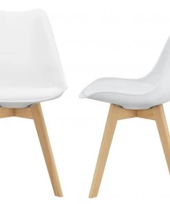 En.casa Esszimmerstuhl Fläten 2er Set - Weiß
