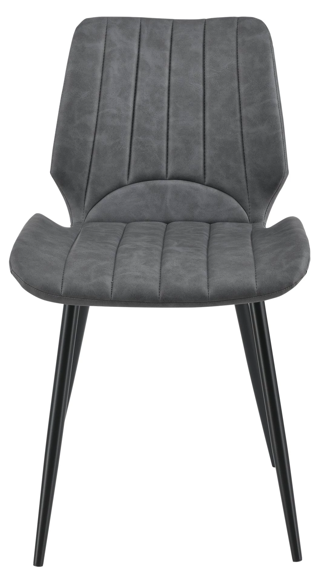 En.casa Esszimmerstuhl Mendoza 4er Set - Grau - Kunstleder 3 En.casa Esszimmerstuhl Mendoza 4er Set - Grau - Kunstleder – Bild 3