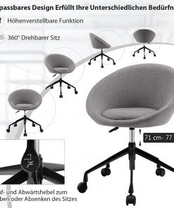 Costway Bürostuhl drehbar Konferenzstuhl -Deutschland Stühle Verkaufs-Shop 5174e67624474323b7116457faf2a5df