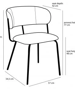 Mica Decorations Polsterstuhl Grazi - Hellgrau - 59 x 79 x 59 cm - Samt -Deutschland Stühle Verkaufs-Shop 54abf1e726f94d4894eac8a38f55dcd9.cropped 140 85 2748 2810.processed scaled