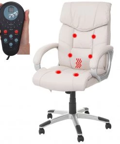 Massage-Bürostuhl HWC-A71 - Beige -Deutschland Stühle Verkaufs-Shop 54b8e608a3a149768a956dba9ae996fc