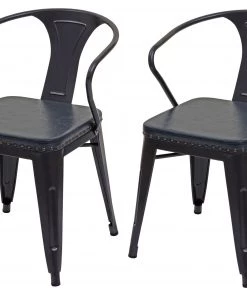 Esszimmerstuhl HWC-H10d (2er Set) - Grau